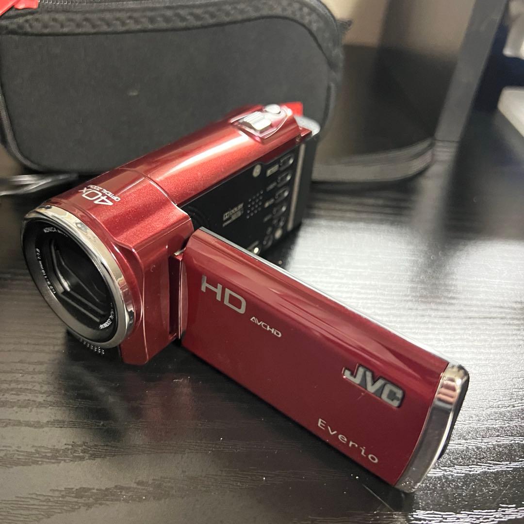 JVC Everio HDビデオカメラ 赤Everio GZ-HM450-R