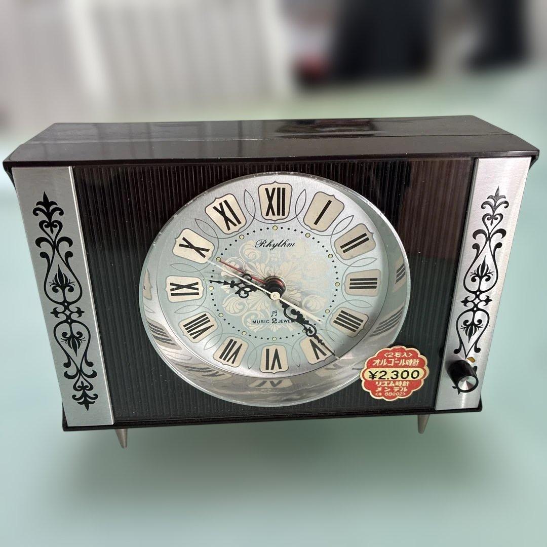 Rythmic Clock レトロ2石手巻き時計　タイマー付き