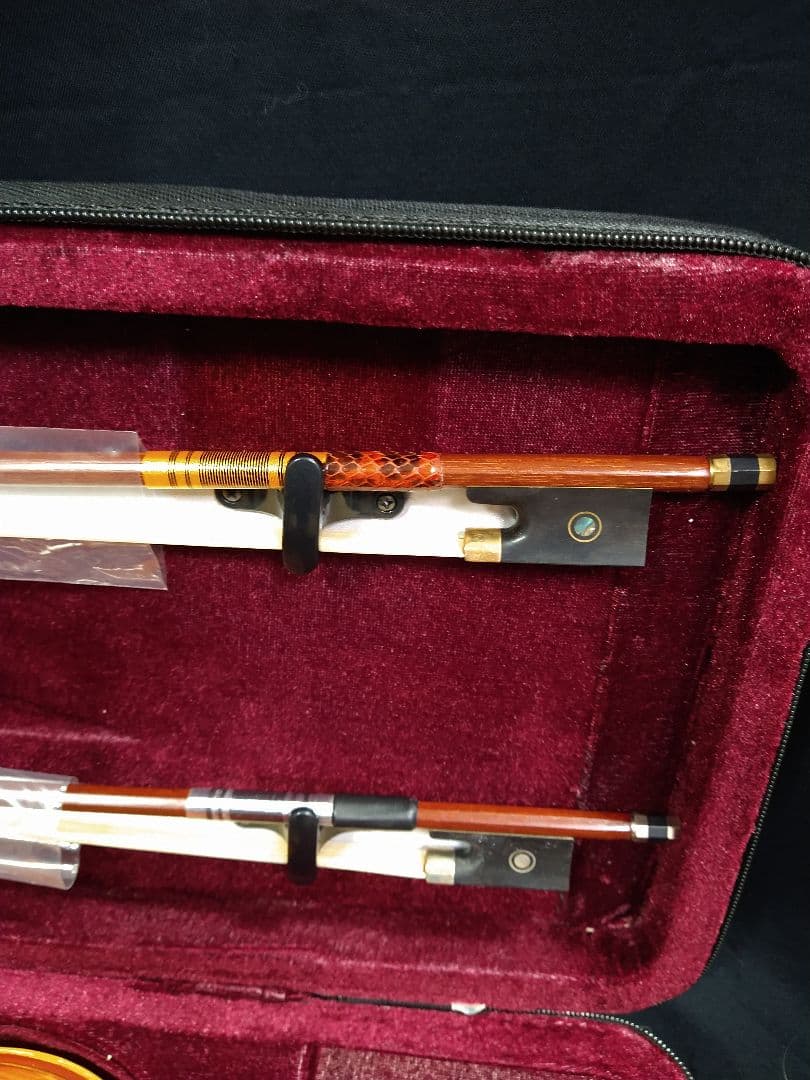 7万円の付属品付き　新品１ピース美しいトラ目メープルバイオリン　4/4サイズ