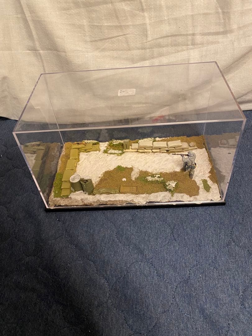 冬のドイツ兵スナイパー戦闘シーン ジオラマ