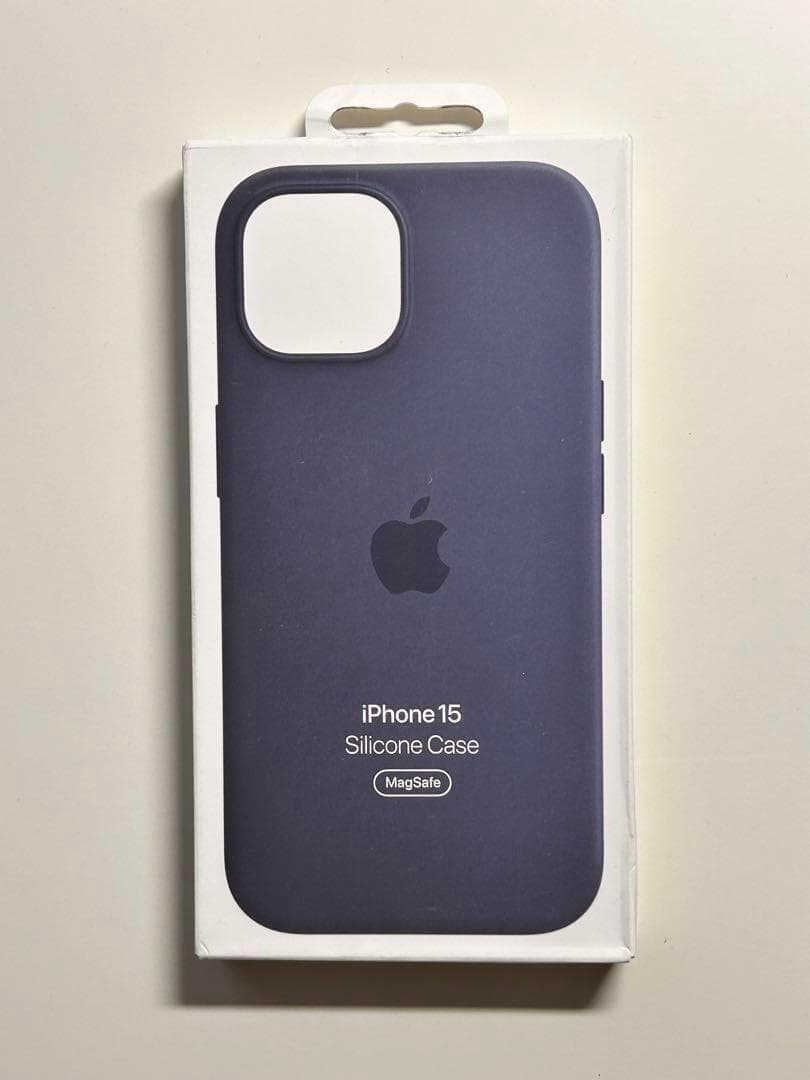 【新品】純正 iPhone 15 シリコンケース・ストームブルー①二つセット