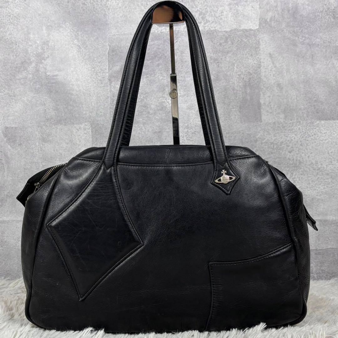 美品 Vivienne Westwood レザー ボストンバッグ トート オーブ