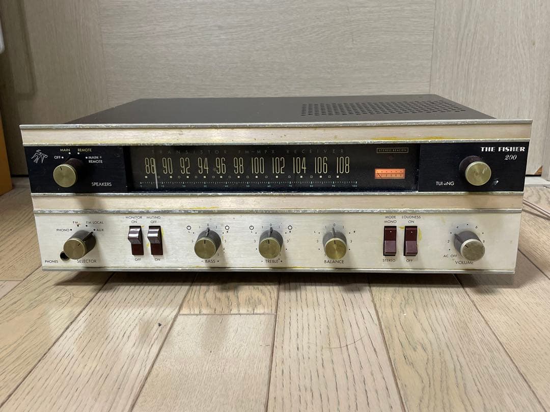 The Fisher フィッシャー 200-Tレシーバーアンプ　アメリカ60’s