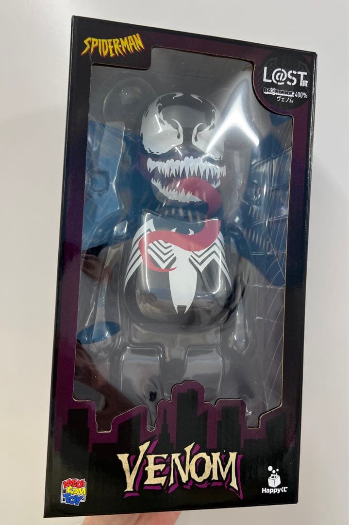 スパイダーマン VENOM ベアブリック 400% ハッピーくじ Happyくじ
