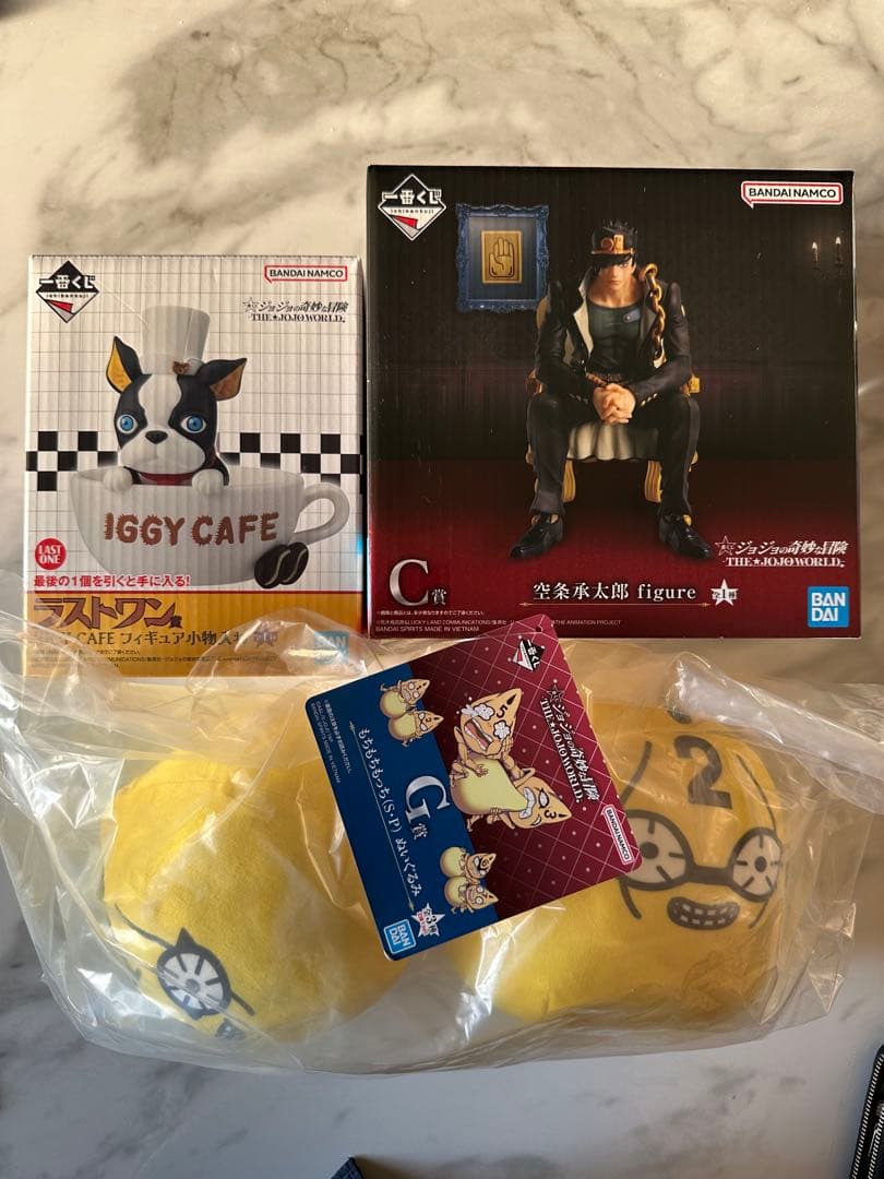 一番くじ ジョジョの奇妙な冒険 空条承太郎 C賞 G賞イギー ラストワンセット