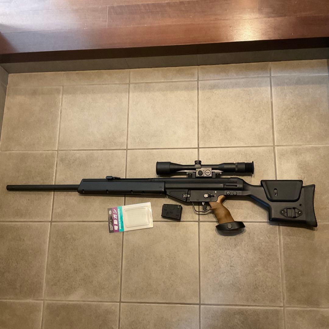91m/s東京マルイ純正電動ガンスナイパーライフルPSG-1良品メンテ済み