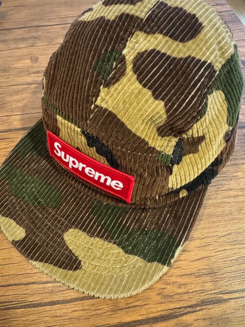 Supreme 迷彩 コーデュロイキャップ