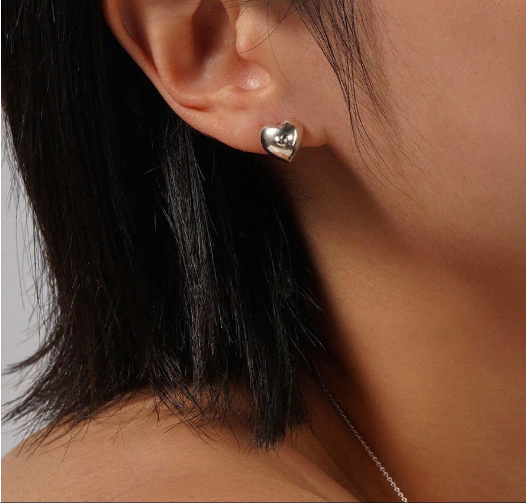 【未使用/美品】Coldframe ヴィンテージシルバー ハートピアス 925