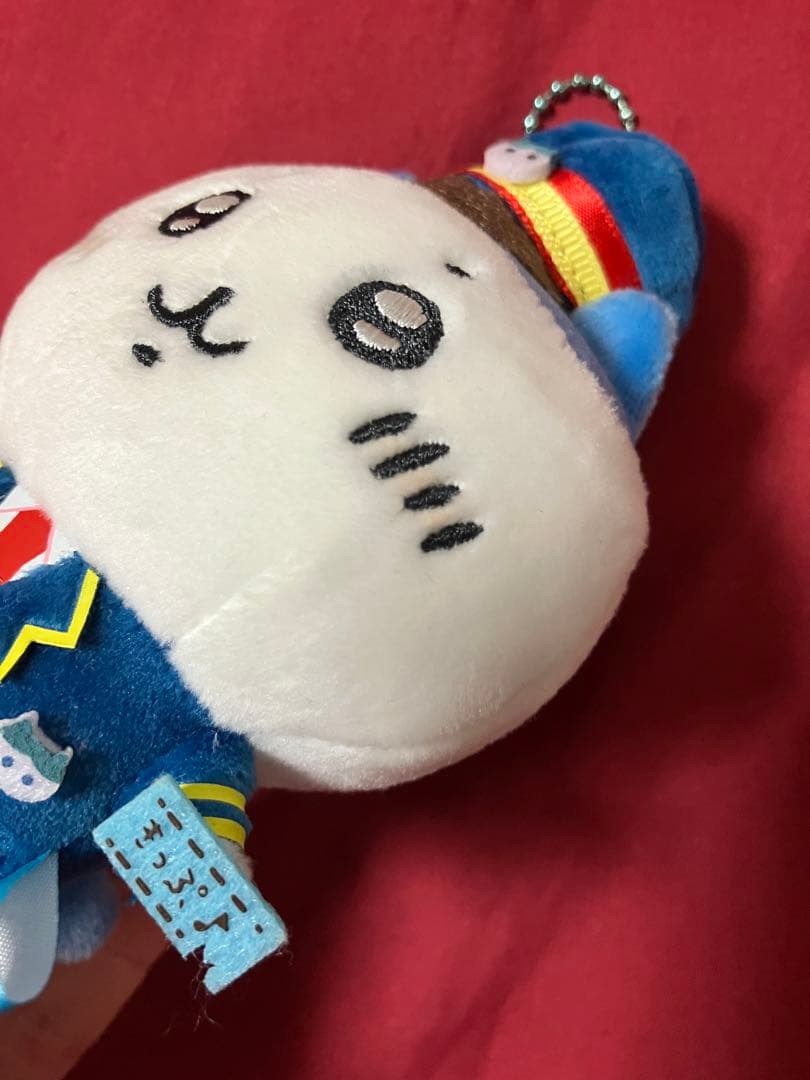 ハチワレ　駅員さんぬいぐるみ　ぶら下げマスコット　トーキョーちいかわステーション