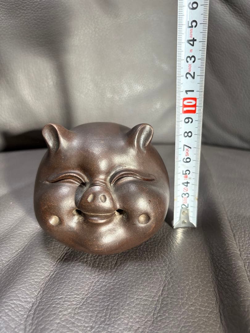 ブタ豚　置物　鈴