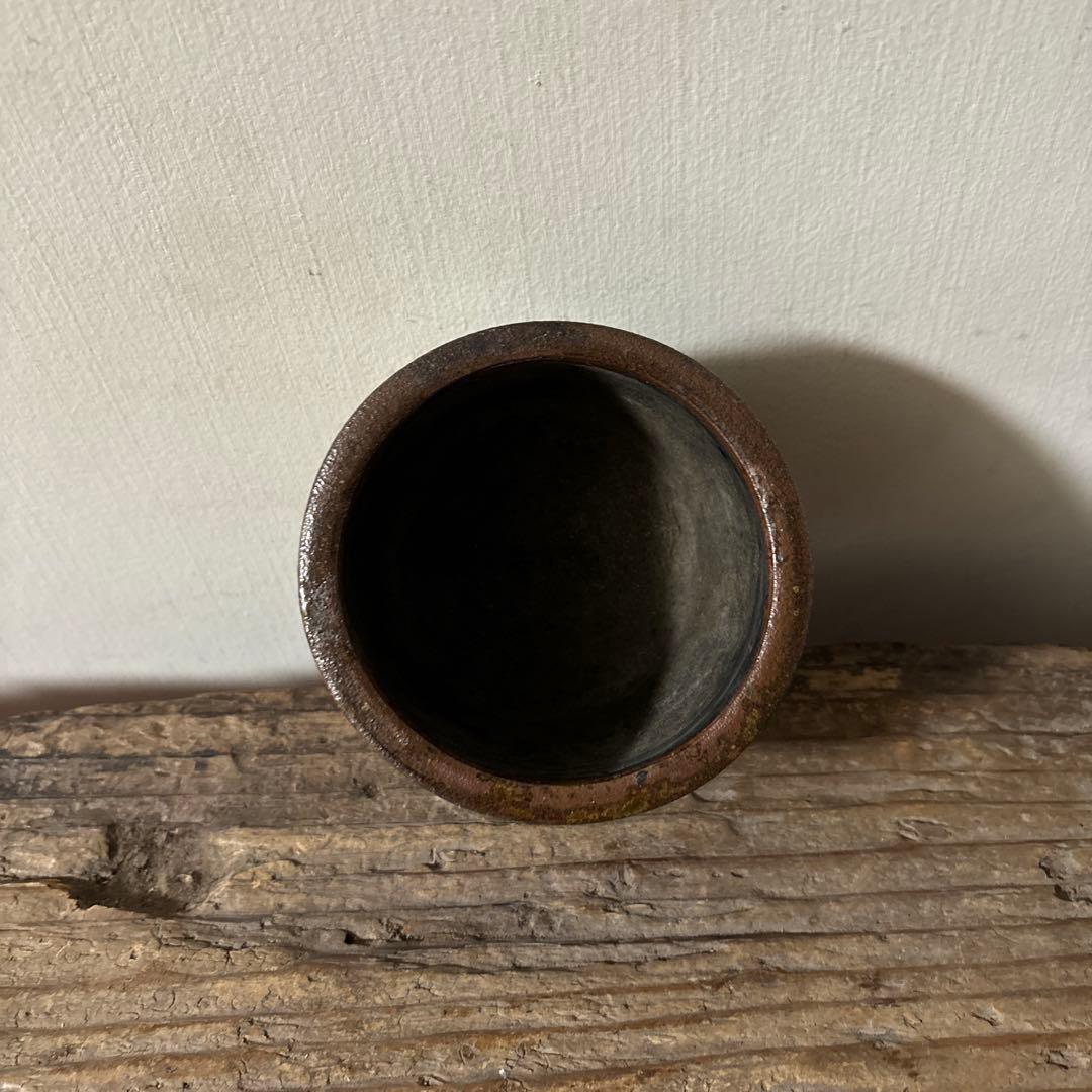 雰囲気のある古い九州民窯　古高取　火入れ　古道具　古唐津　花入検:白洲正子　李朝