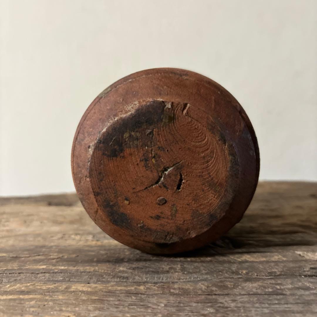 雰囲気のある古い九州民窯　古高取　火入れ　古道具　古唐津　花入検:白洲正子　李朝