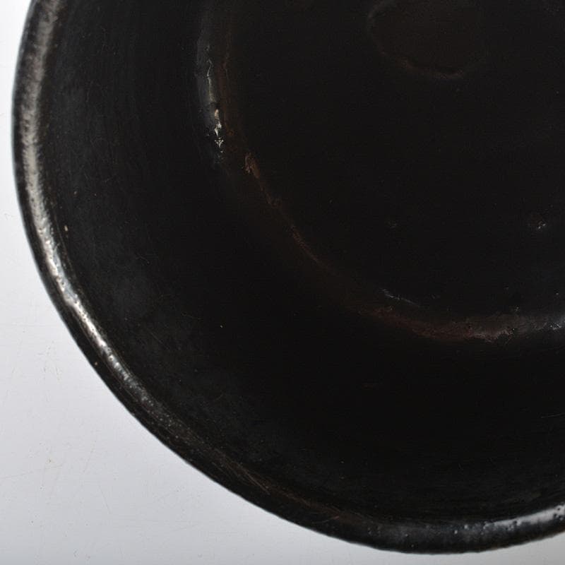 茶道具　華中亭道八製　 瀬戸黒写　茶碗　共箱　M　R7132