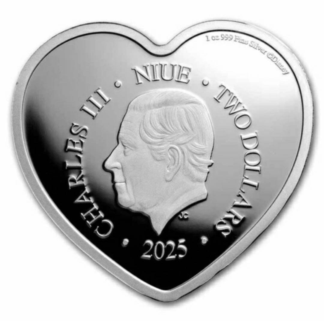 銀貨　ディズニー：ミッキーマウス＆ミニーマウス「I LOVE US」