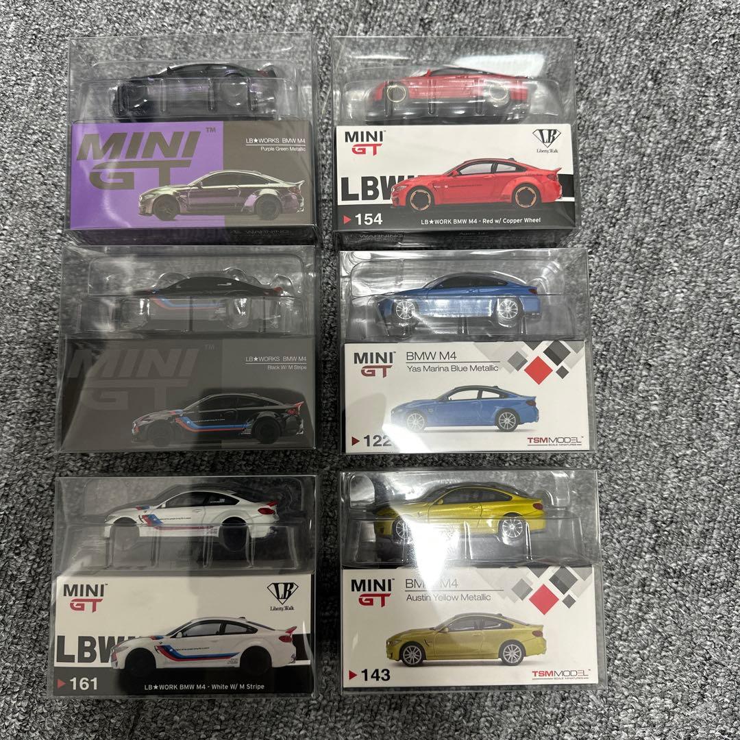 MINI GT BMW M4 F82 ミニカー 1/64 LBWK 6個セット