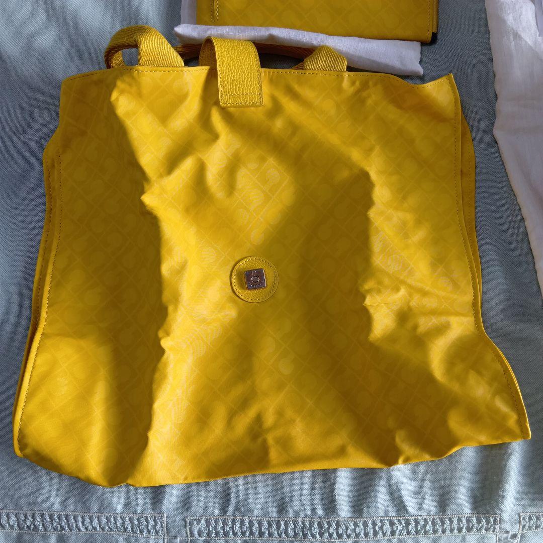 ゲラルディーニ　イエロー　ショルダーバッグ、エコバッグ、財布　3点セット