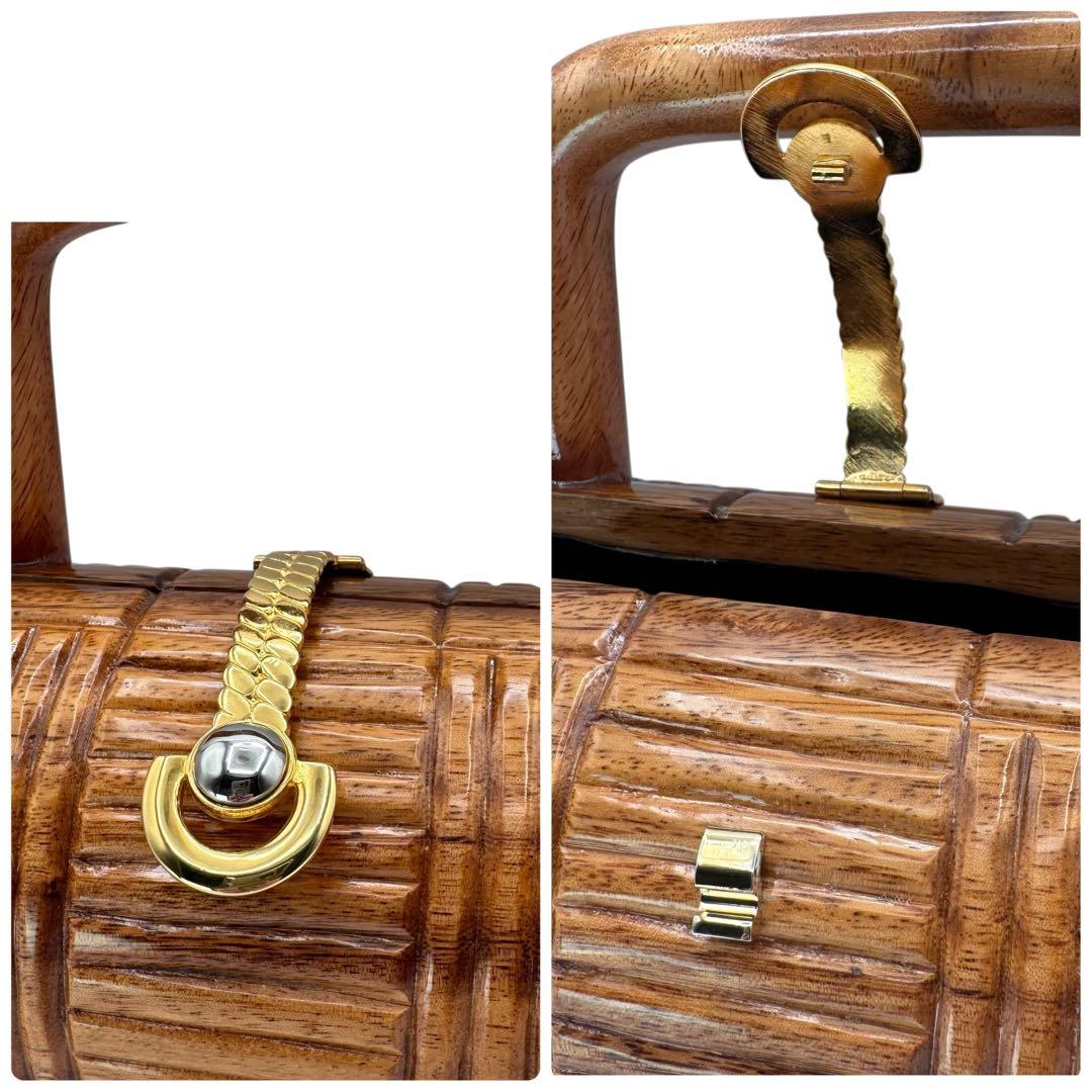 TIMMY WOODS ウッドバッグ バレルシェイプ 木製 保存袋 カード付