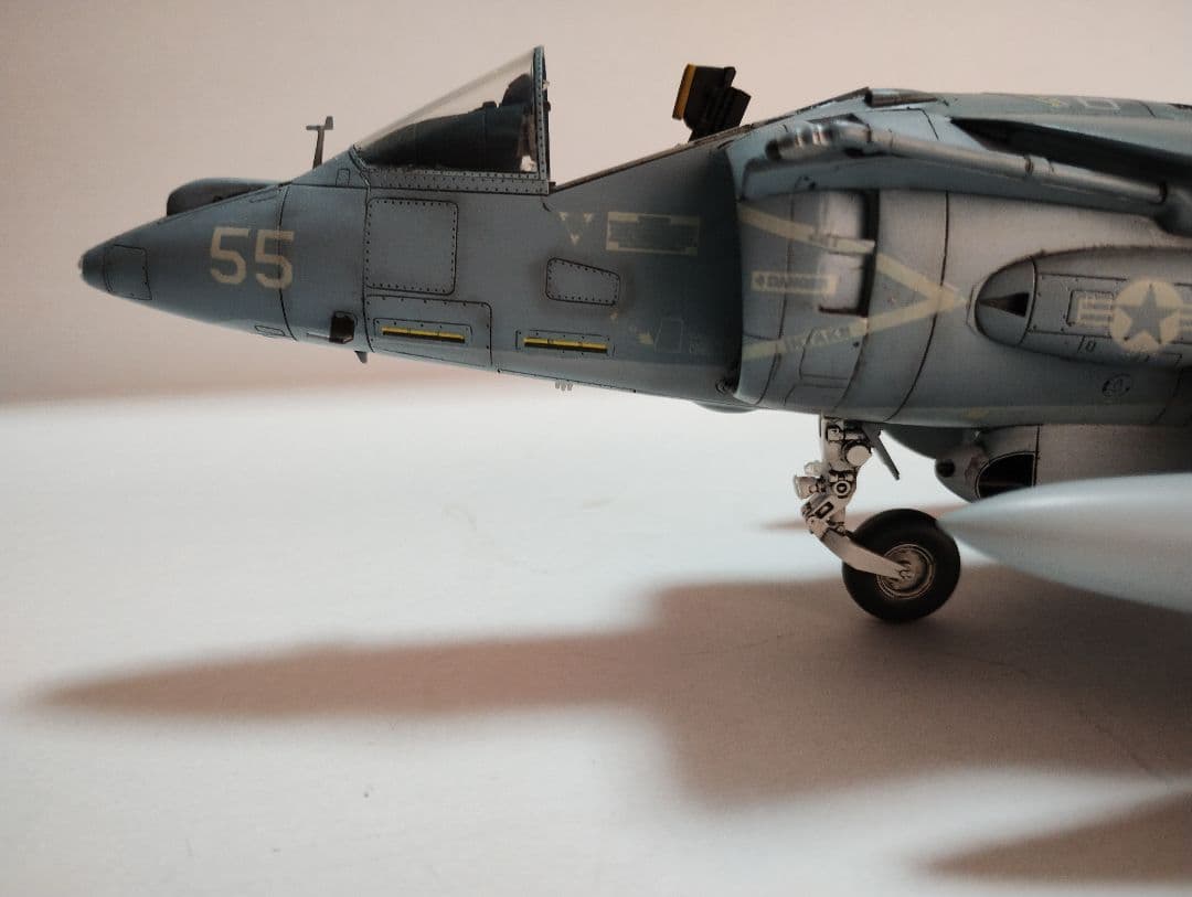 プラモデル完成機　1/48　AV-8BハリアーⅡ「ナイトアタック」