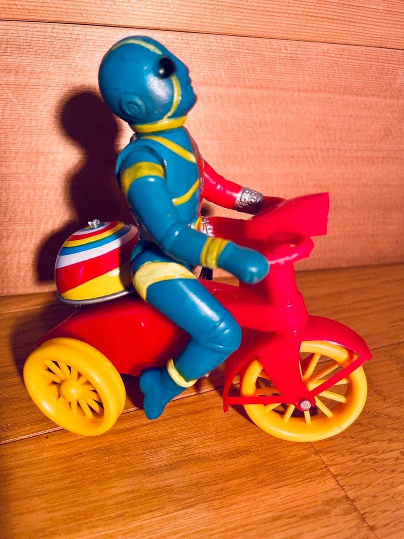 キカイダー三輪車ソフビ‼️三輪車希少‼️ブリキ屋❗️