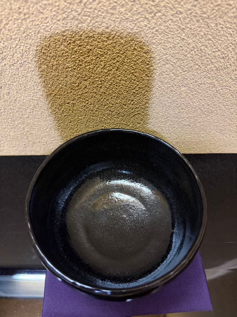 京焼　佐々木昭楽　のんかう千鳥写　黒茶碗　共箱