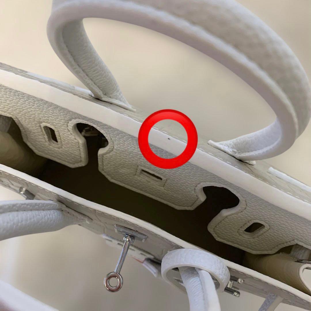 窓デザインバッグ ホワイト×グレージュ