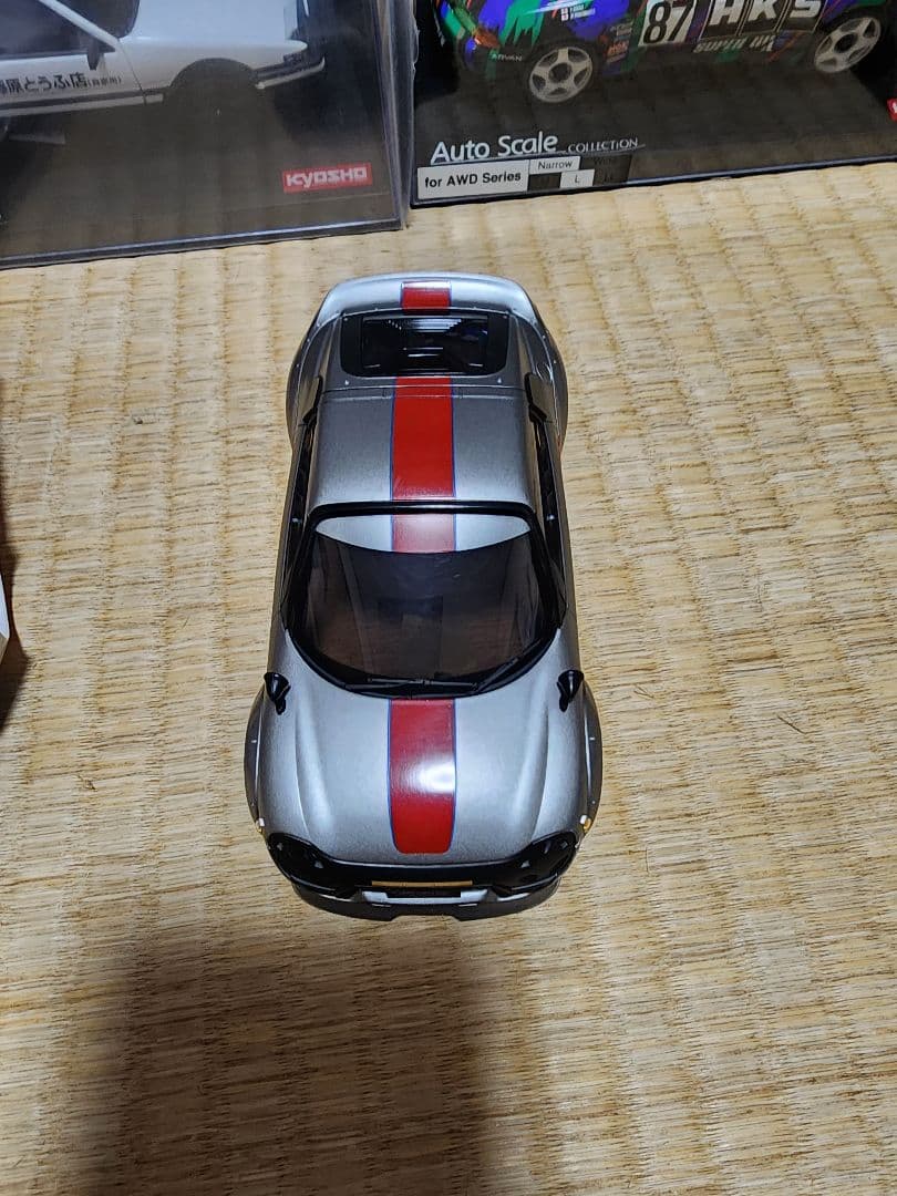京商 オートスケールイニシャルD AE86未開封とHKSその他使用済みボディ