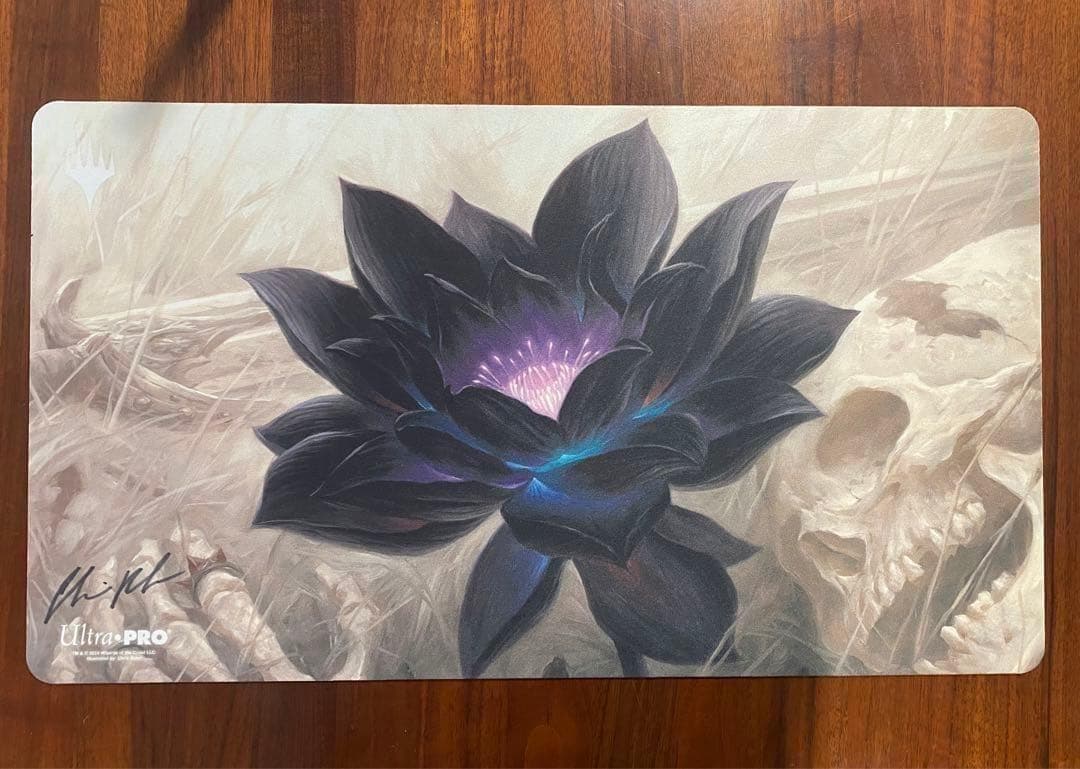 black lotus プレイマット　ブラックロータス アーティストサインド