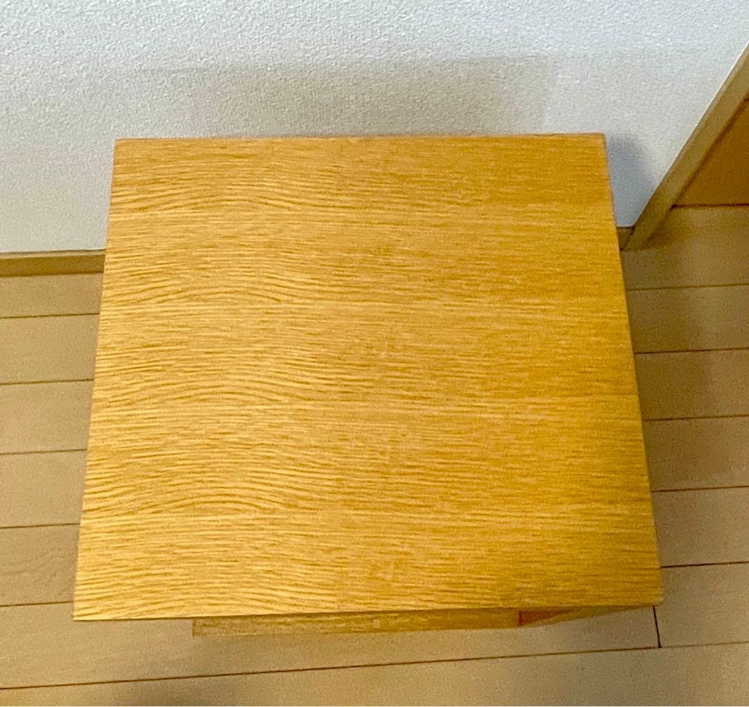 縦にも横にも使えるコの字サイドテーブル　ナチュラルカラー