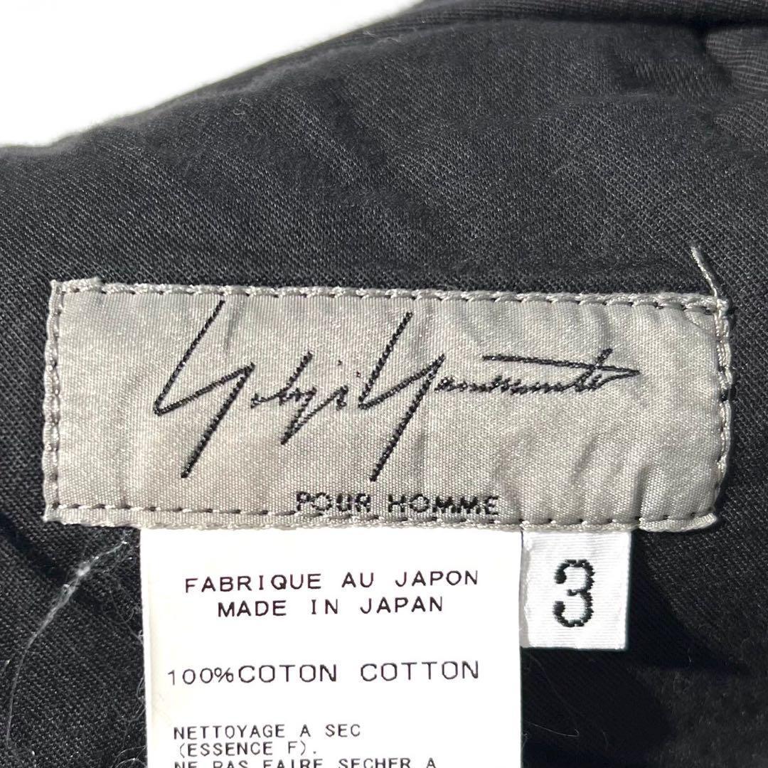 美品⭐️ヨウジヤマモトプールオム サルエルパンツ スウェット生地 ブラック 3