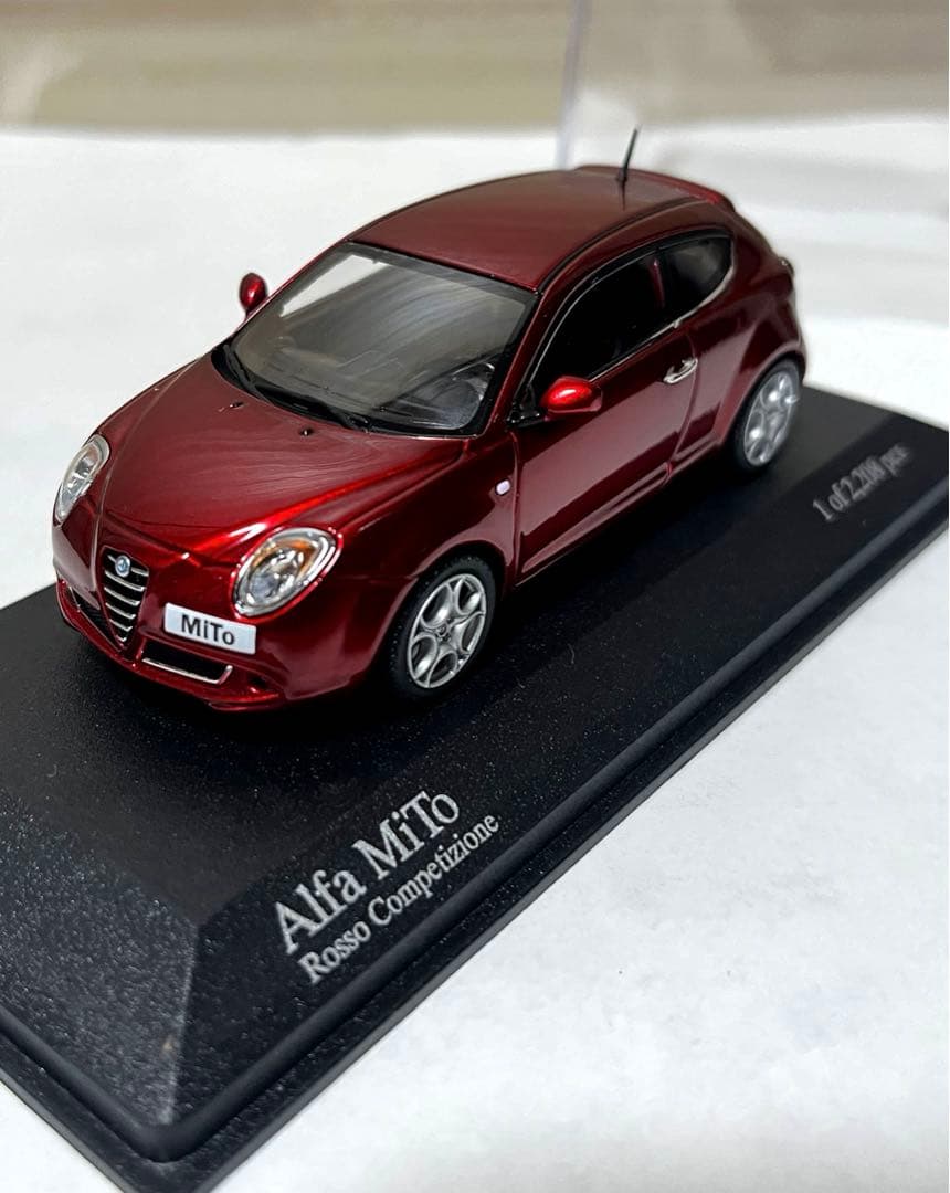 ミニチャンプス 1/43 アルファロメオ ミト 2009 レッド・メタリック