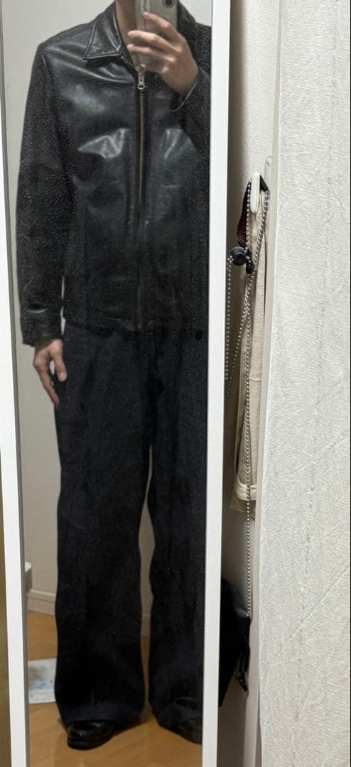 00s old Gap レザージャケット　レザースイングトップ　短丈