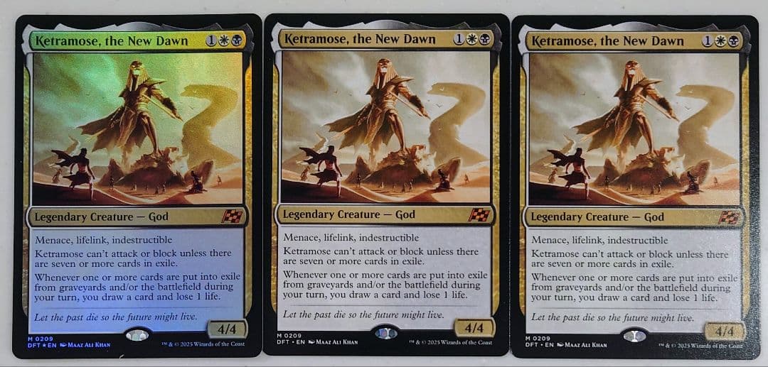 MTG　霊気走破　新たな夜明け、ケトラモーズ　英語版　3枚セット