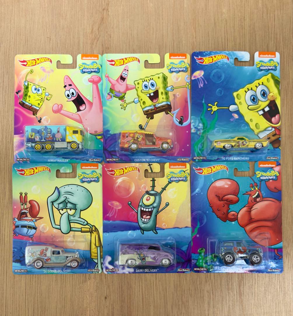 Hot Wheels スポンジ・ボブ ミニカー 6個セット