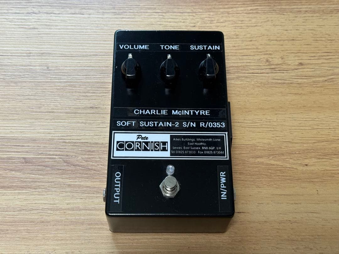 【希少】Pete Cornish SOFT SUSTAIN-2 Black