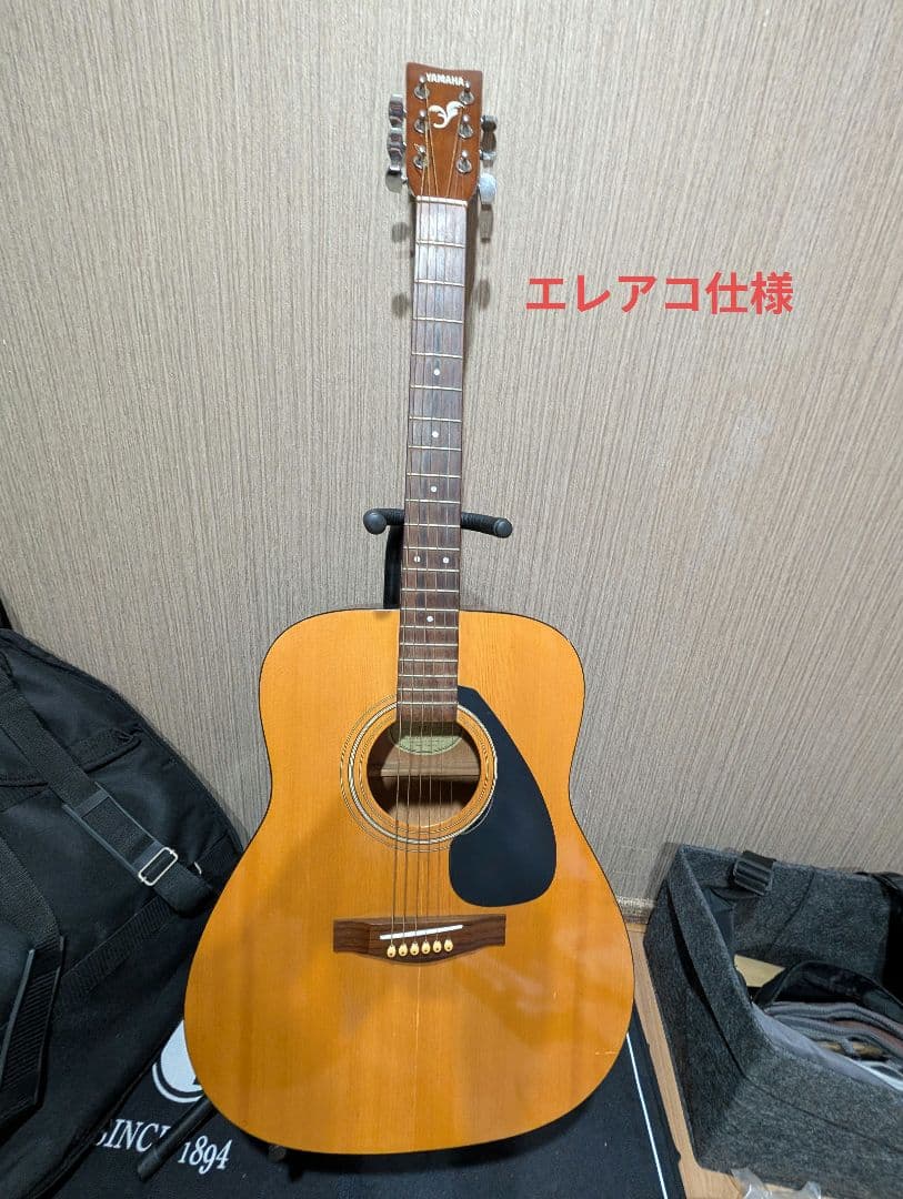 希少/良音/YAMAHA F-210 改チューナー付エレアコ 弦低め