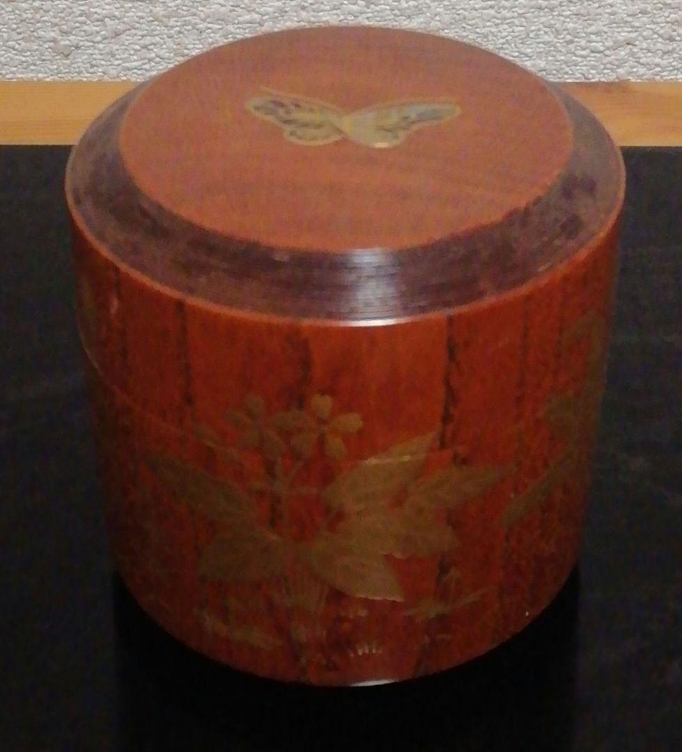 荒井正春作　欅　吹雪　春ノ野　蒔絵　棗　共箱　茶道具