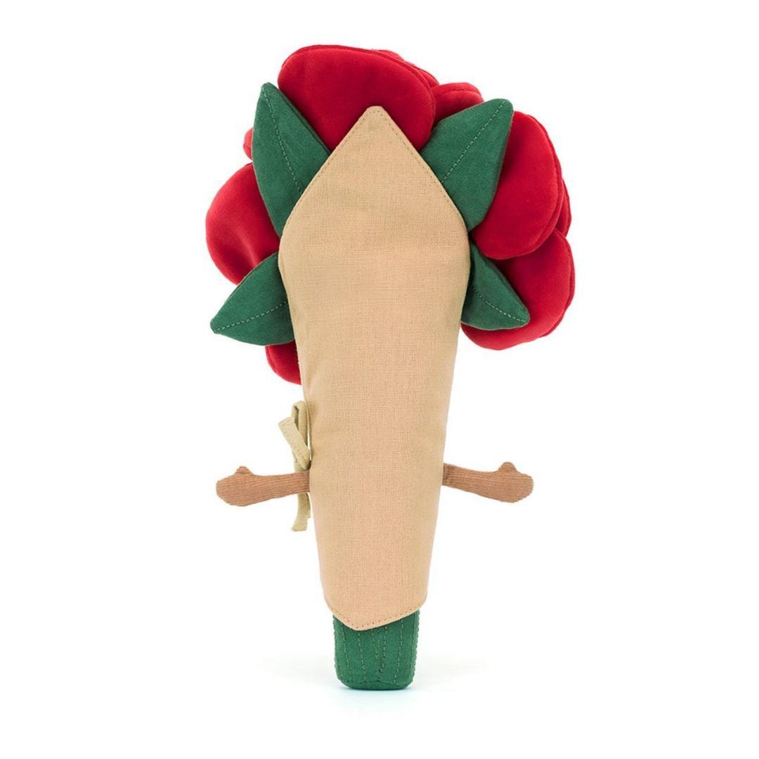 新品 　ローズブーケ　30cm 薔薇　花束　ぬいぐるみ　袋付