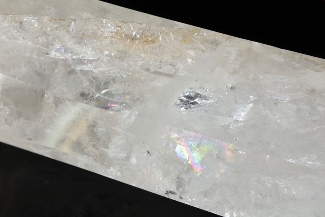 超特大95㎝ 虹入水晶ポイント 天然水晶 原石 天然石 六角水晶 パワーストーン