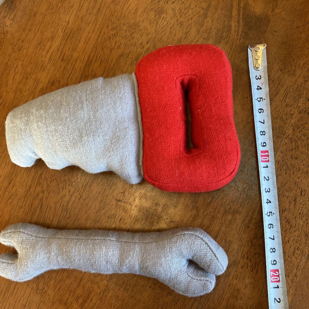 笑　可愛い　工具ぬいぐるみ　2点セット　ノコ&スパナ　バッグチャームにしても