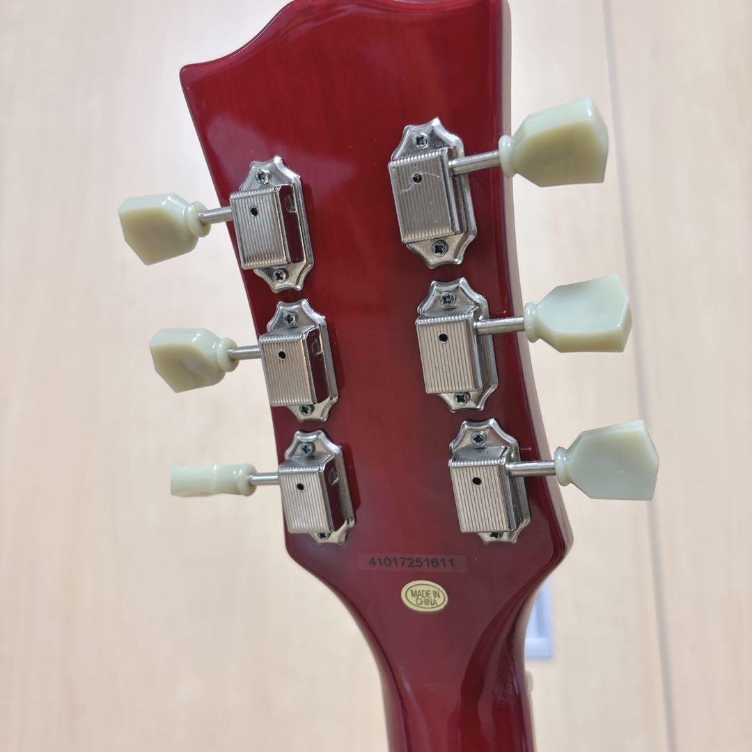 美品 新品弦付 BLITZ エレキギター Leopard レフティー レスポール