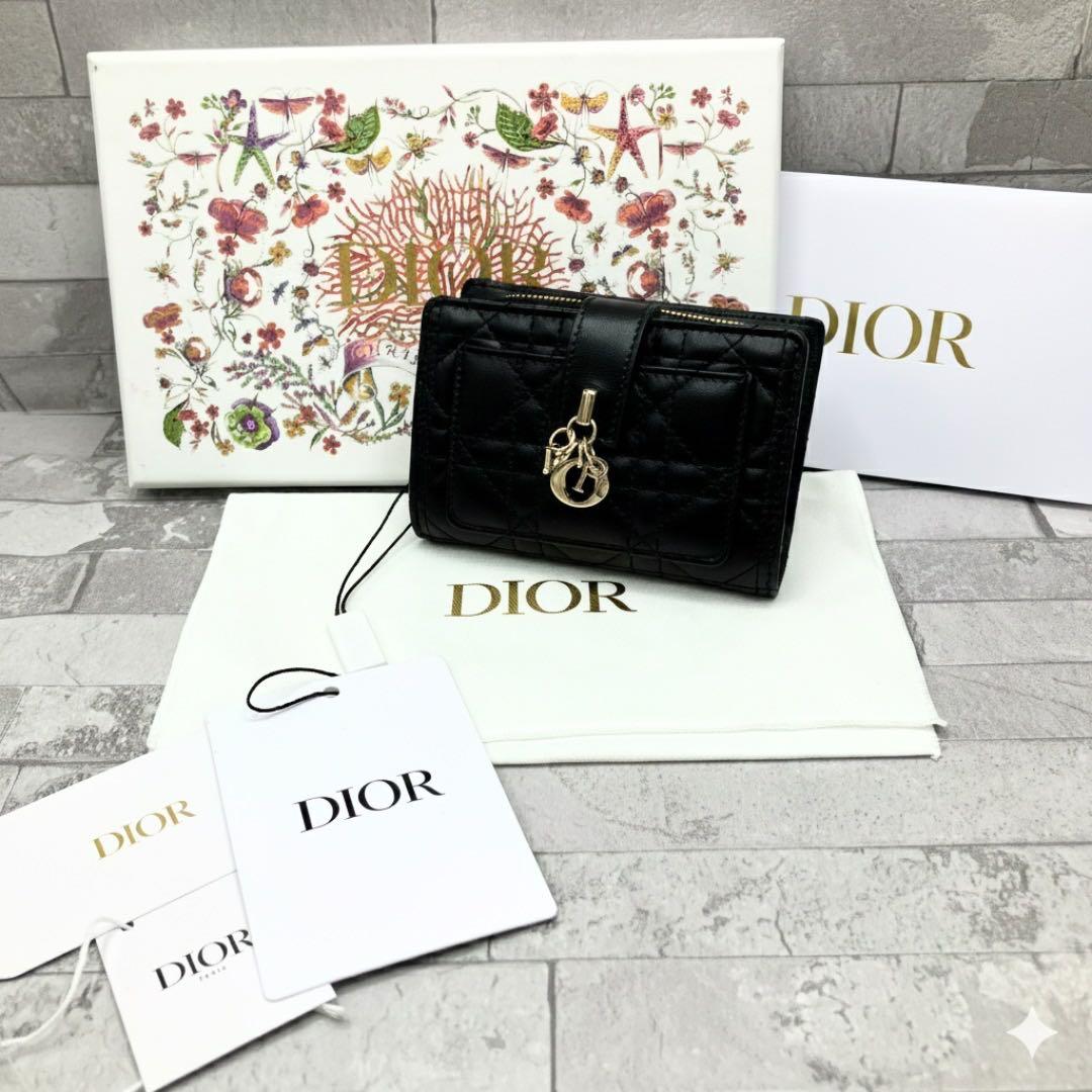 ディオール マイ ディオール ディタニー ウォレット 黒 三つ折り コンパクト