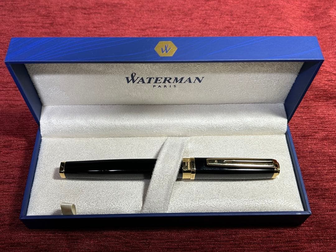 Waterman エクセプション￼•スリムブラックラッカーGT FP F