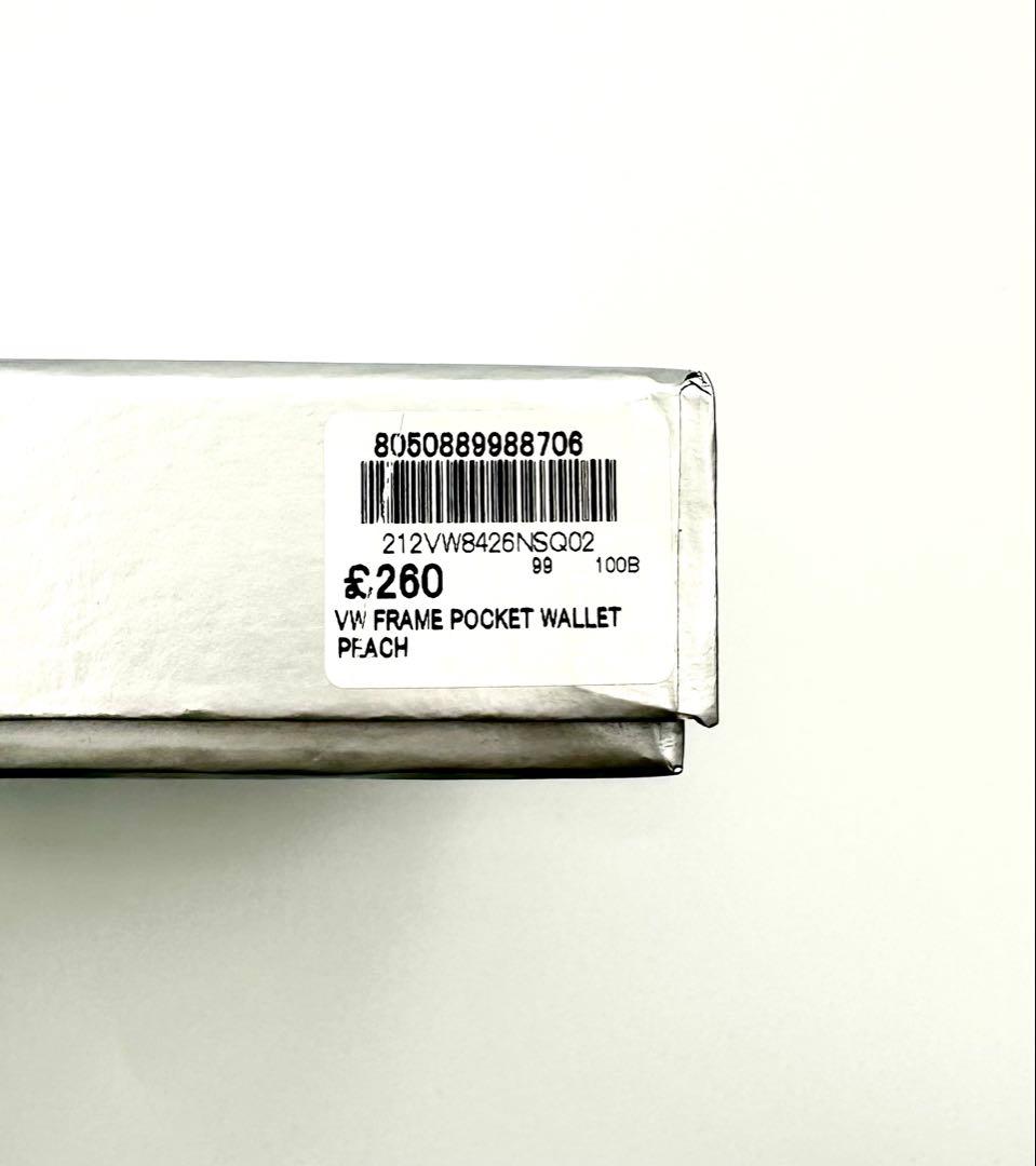 【♡新品未使用♡】Vivienne Westwood 二つ折り財布 ピーチ 人気