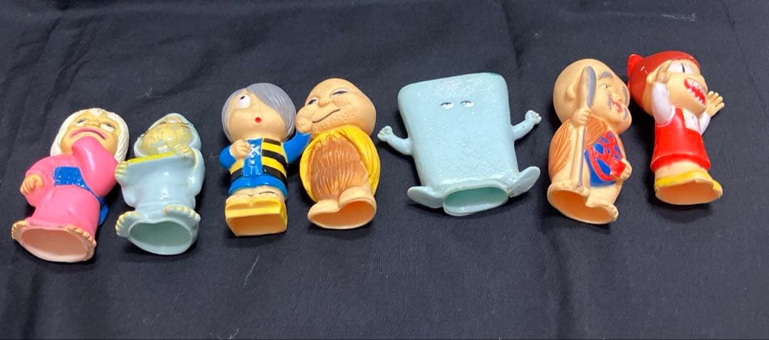 希少‼︎1985年刻印　ゲゲゲの鬼太郎7体セット指人形