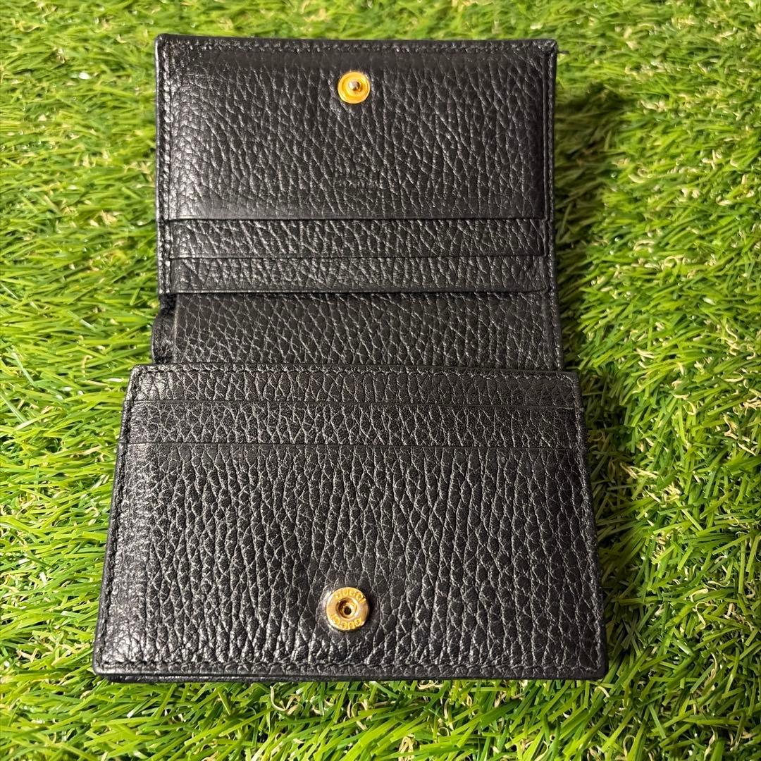 GUCCI＊GG マーモント レザー 二つ折り 財布