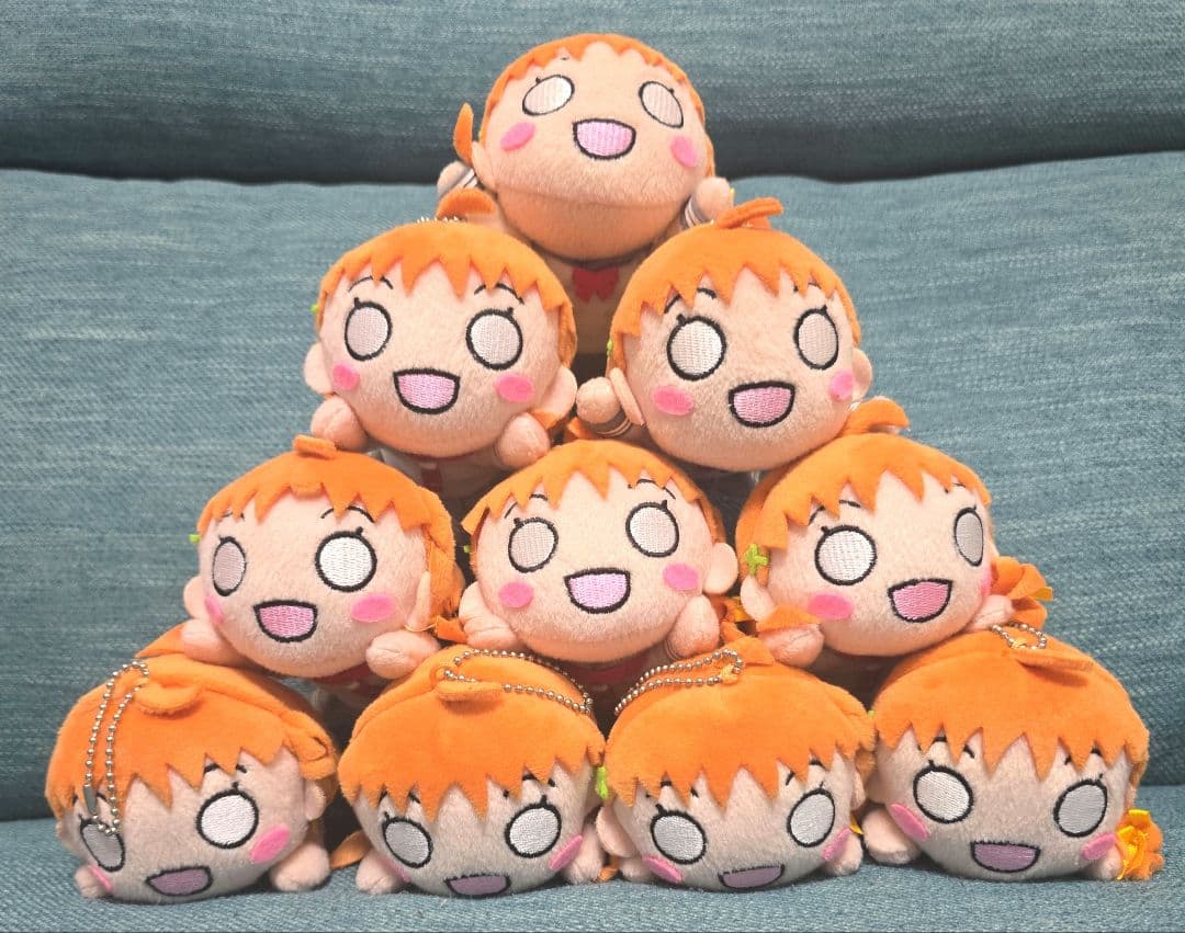 ラブライブ サンシャイン 高海千歌 寝そべり ぬいぐるみ キーチェーンマスコット