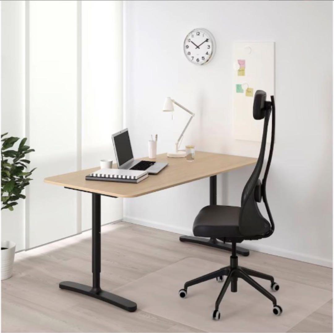 IKEA 昇降式 デスク テーブルBEKANT 160x80cm 近辺無料配送
