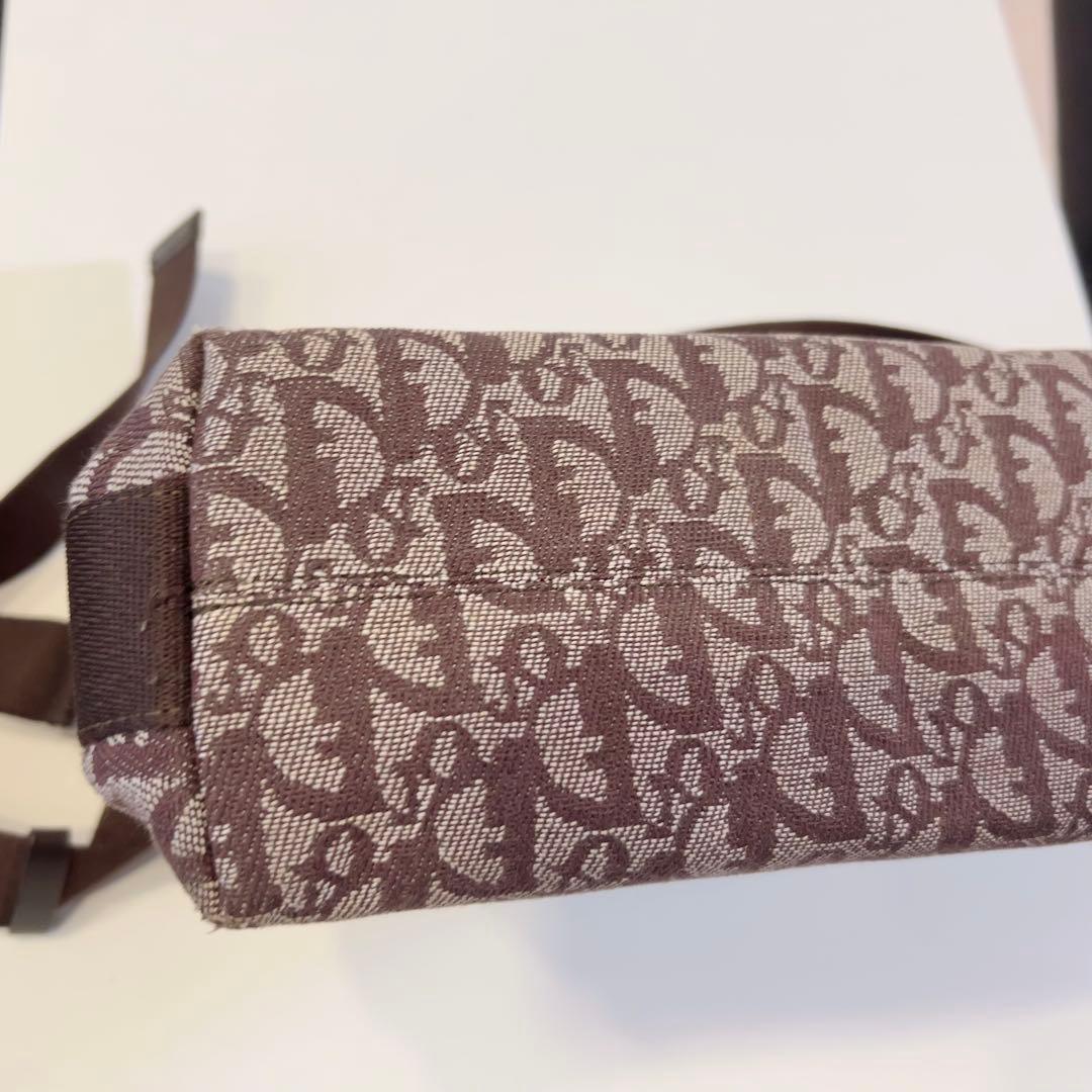 Dior ブラウンロゴショルダーバッグ