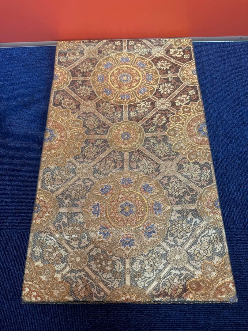 1939 袋帯 古代彫金紋  西陣織   金糸　高級上質上品　約440cm未使用