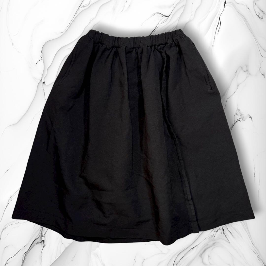 《12AW》COMME des GARCONS ポリ縮 ボリュームスカート 黒